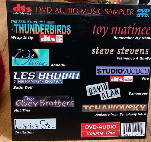 Dvd audio music sampler volume - audio,